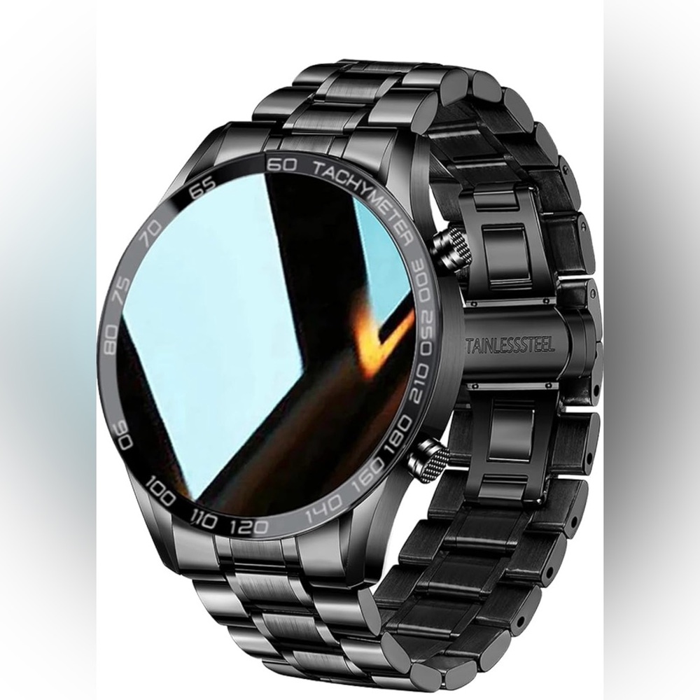 Stainless Steel Black Smartwatch FILIEKEU Android